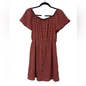 Women's Poka Dot Mini Dress Size Medium